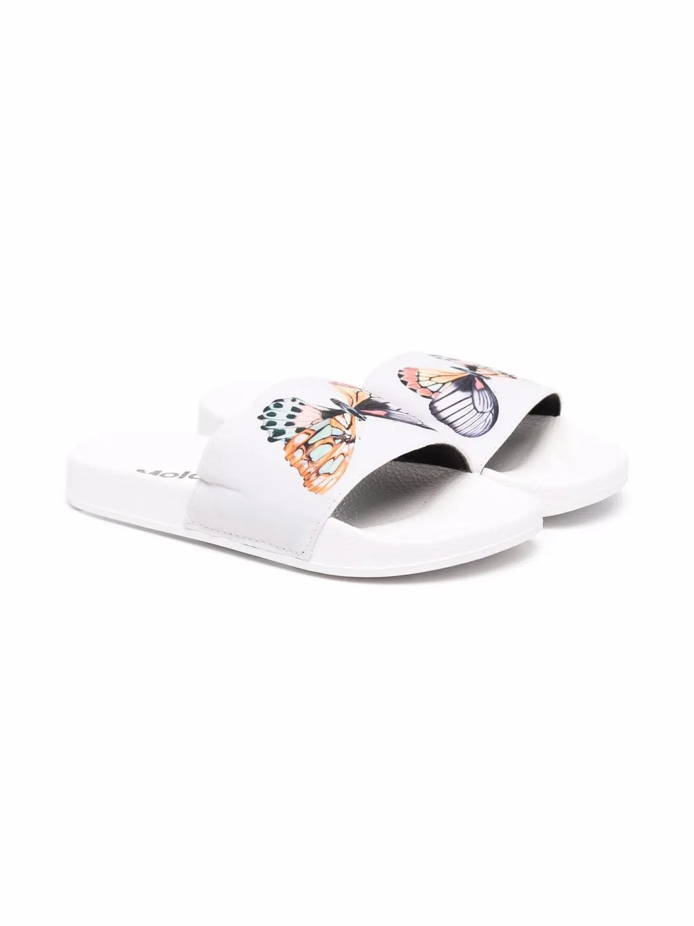 

Molo butterfly-print pool slides - White