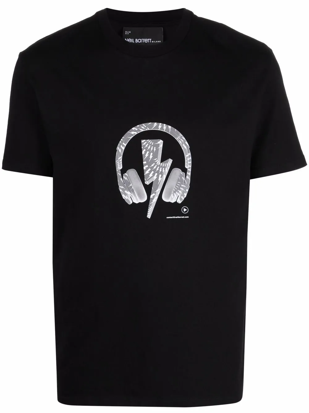 

Neil Barrett D.J. Bolt cotton T-shirt - Black