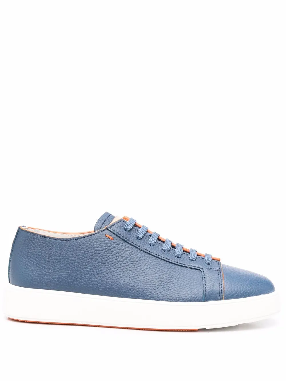 

Santoni tenis bajos con ribete en contraste - Azul