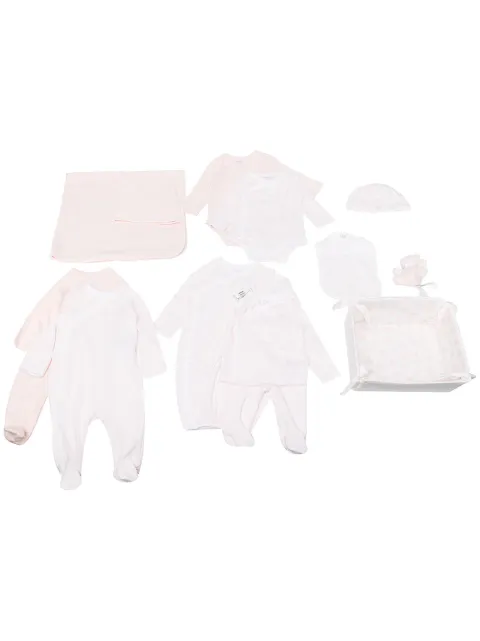 POLO RALPH LAUREN KIDS logo-embroidered striped pyjamas 