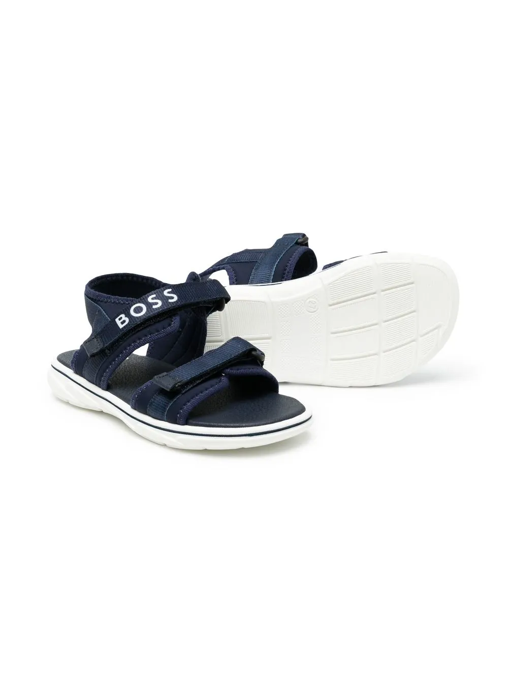 BOSS Kidswear Sandalen met klittenband - Blauw