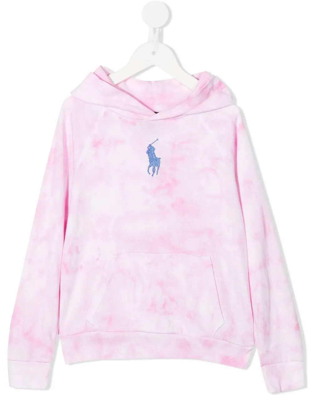 

Ralph Lauren Kids hoodie con estampado tie-dye - Rosado