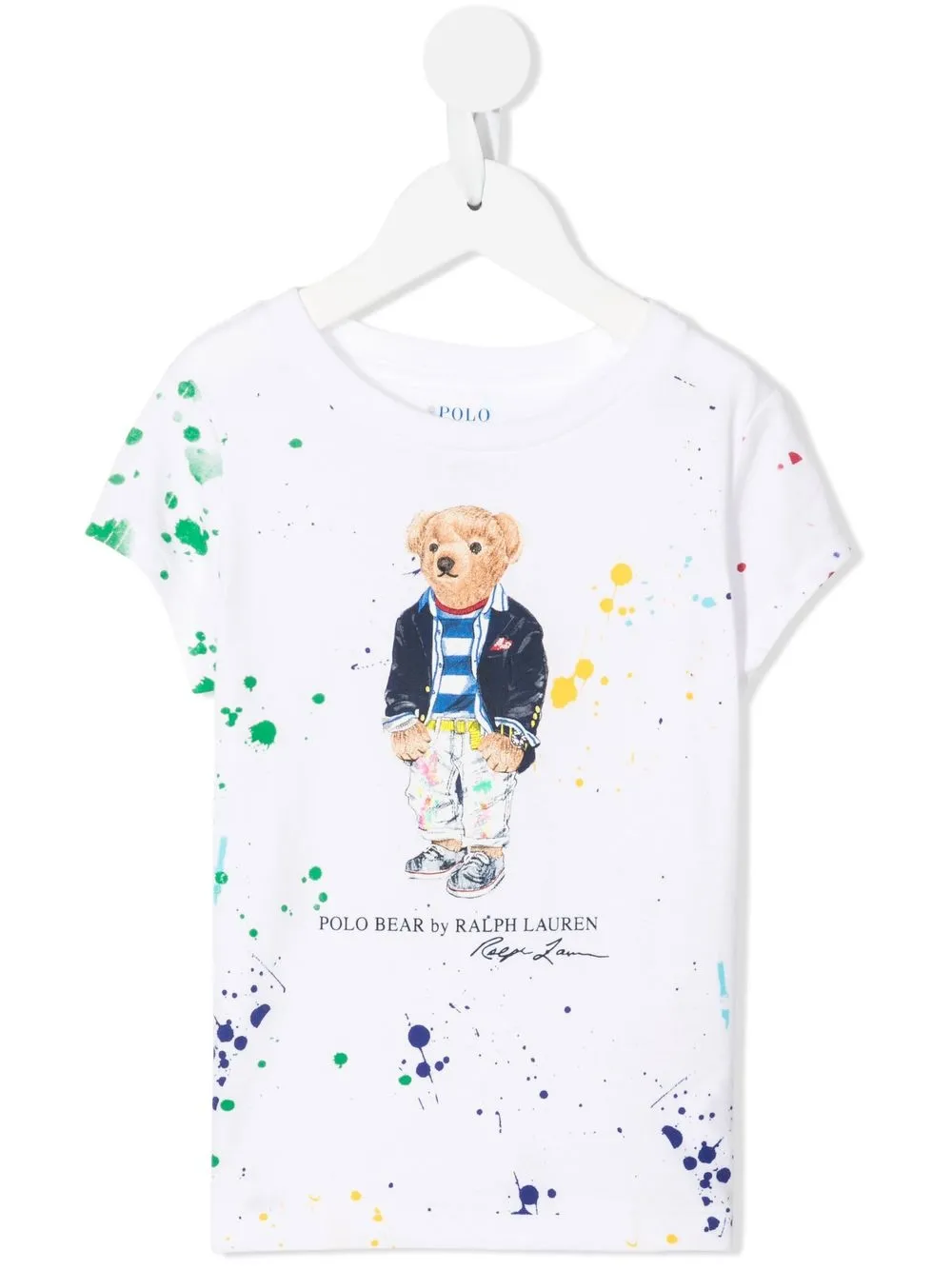 

Ralph Lauren Kids playera con motivo Polo Bear - Blanco