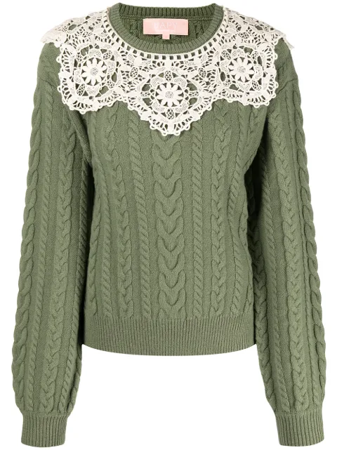 BAPY BY *A BATHING APE® cable-knit wool jumper