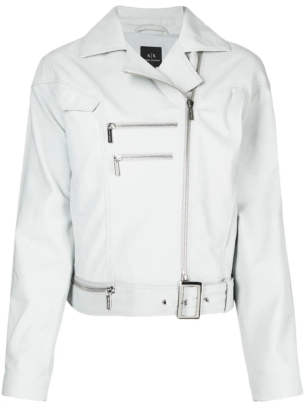 

Armani Exchange chamarra biker con bolsillos - Azul