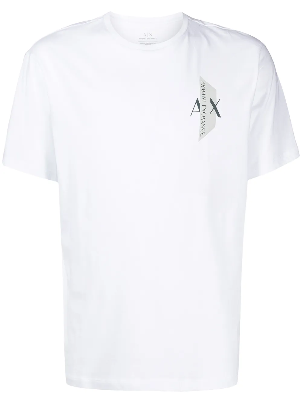 

Armani Exchange chest logo-print T-shirt - White