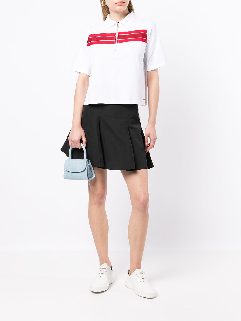 Armani Exchange Poloshirt met rits - Wit