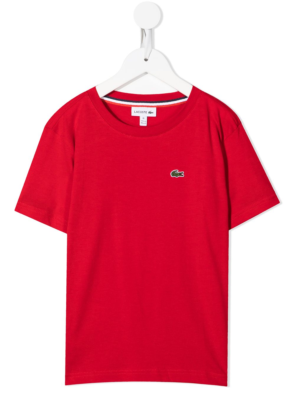 фото Lacoste kids футболка с вышитым логотипом