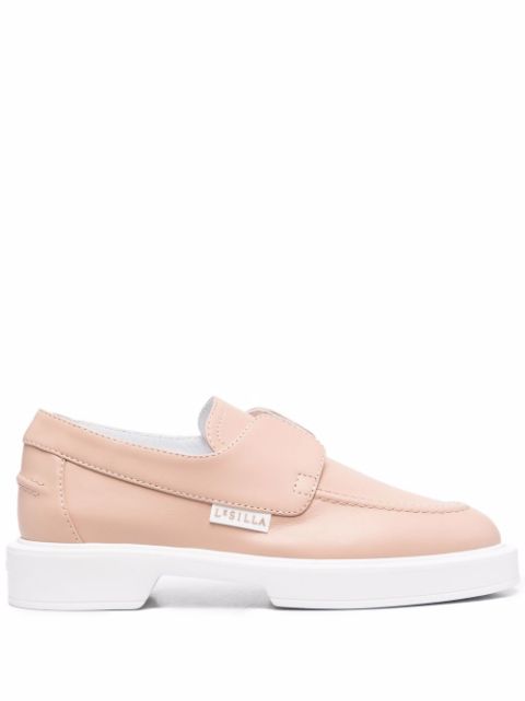 Le Silla two-tone leather loafers Women