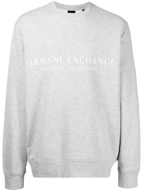 Armani Exchange logo-print cotton sweatshirt