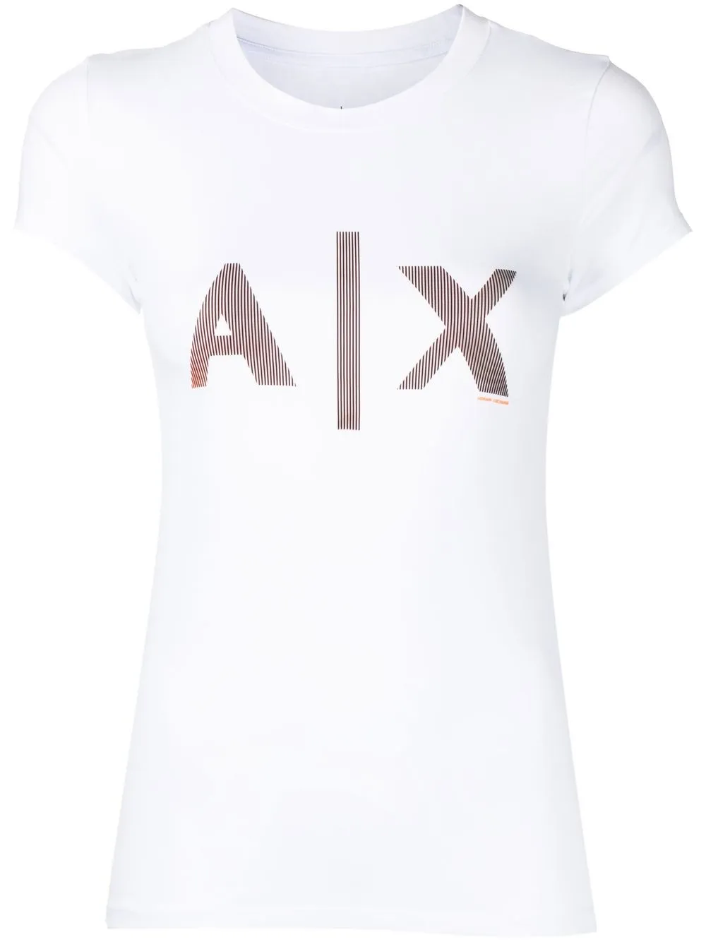 

Armani Exchange playera con logo estampado - Blanco