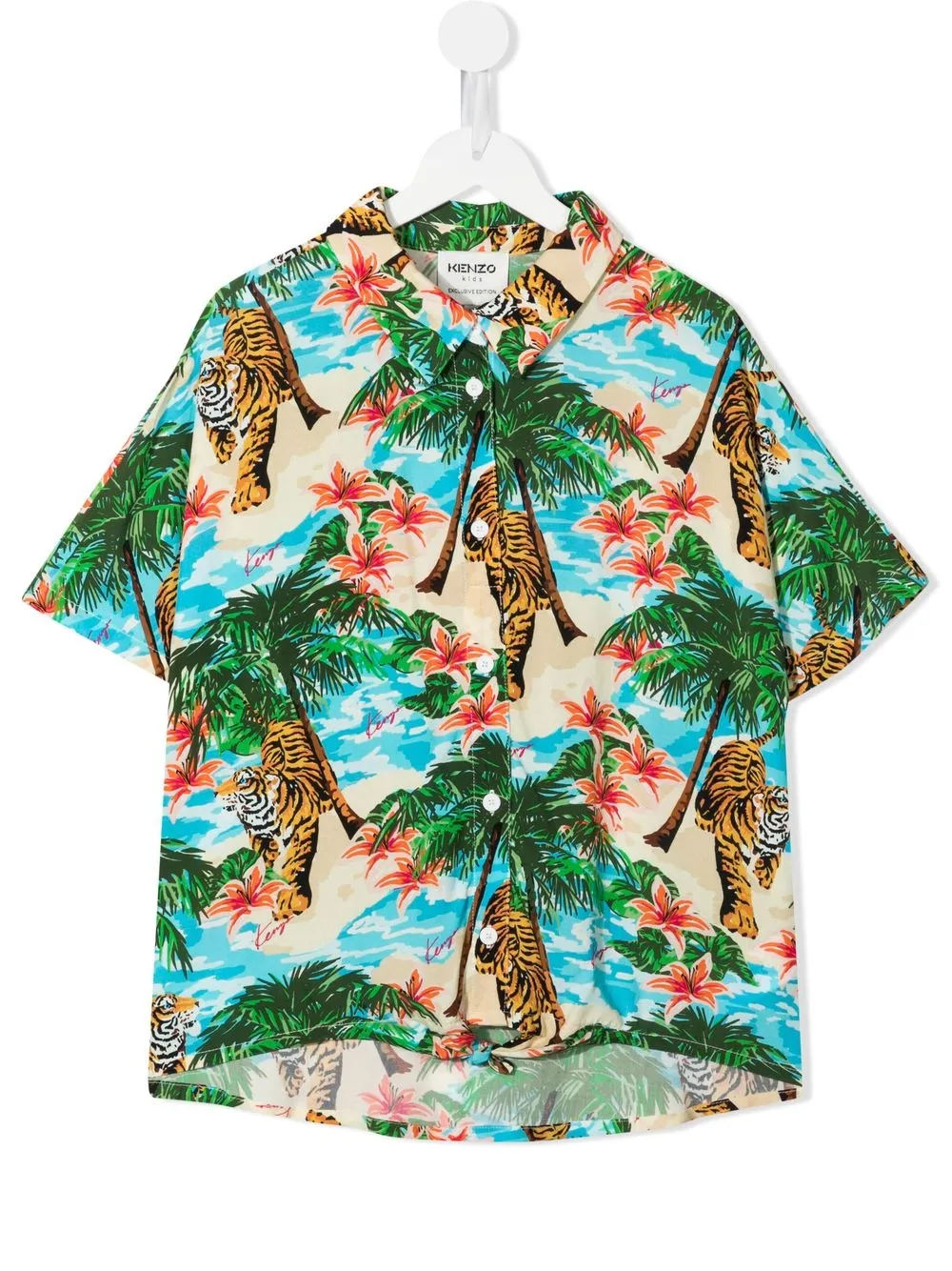 

Kenzo Kids graphic-print short-sleeved shirt - Multicolour