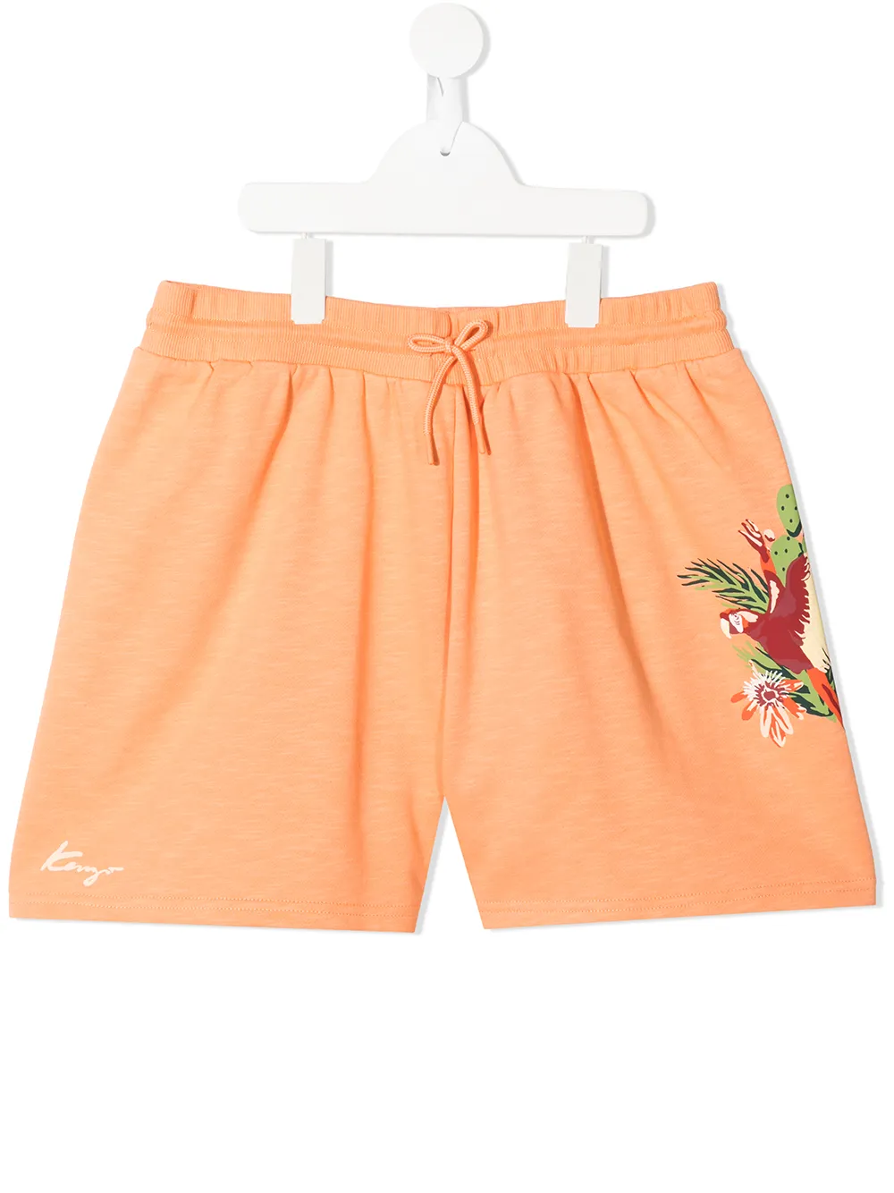 

Kenzo Kids shorts con motivo floral - Naranja