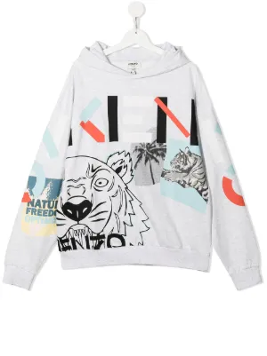 kids kenzo moletom com capuz