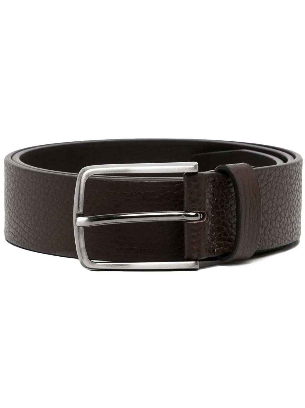 

Armani Exchange logo-debossed leather belt - Brown