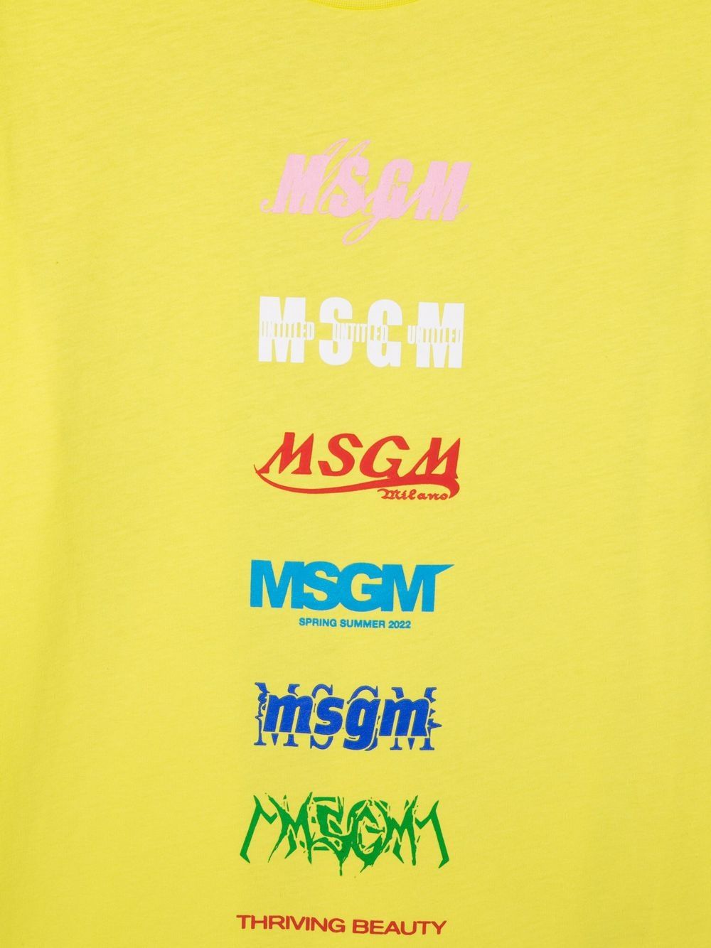 фото Msgm kids футболка с логотипом