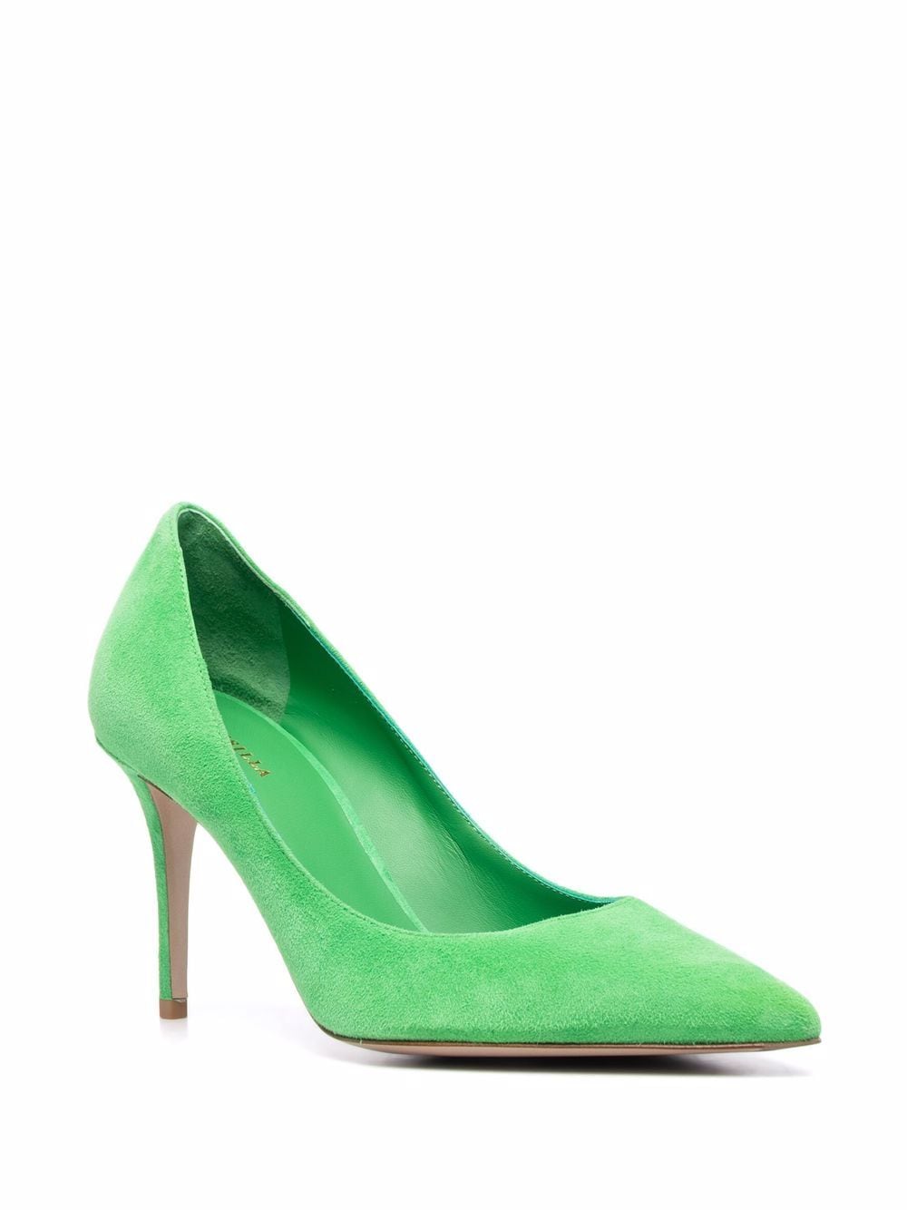 Le Silla Eva suède pumps - Groen