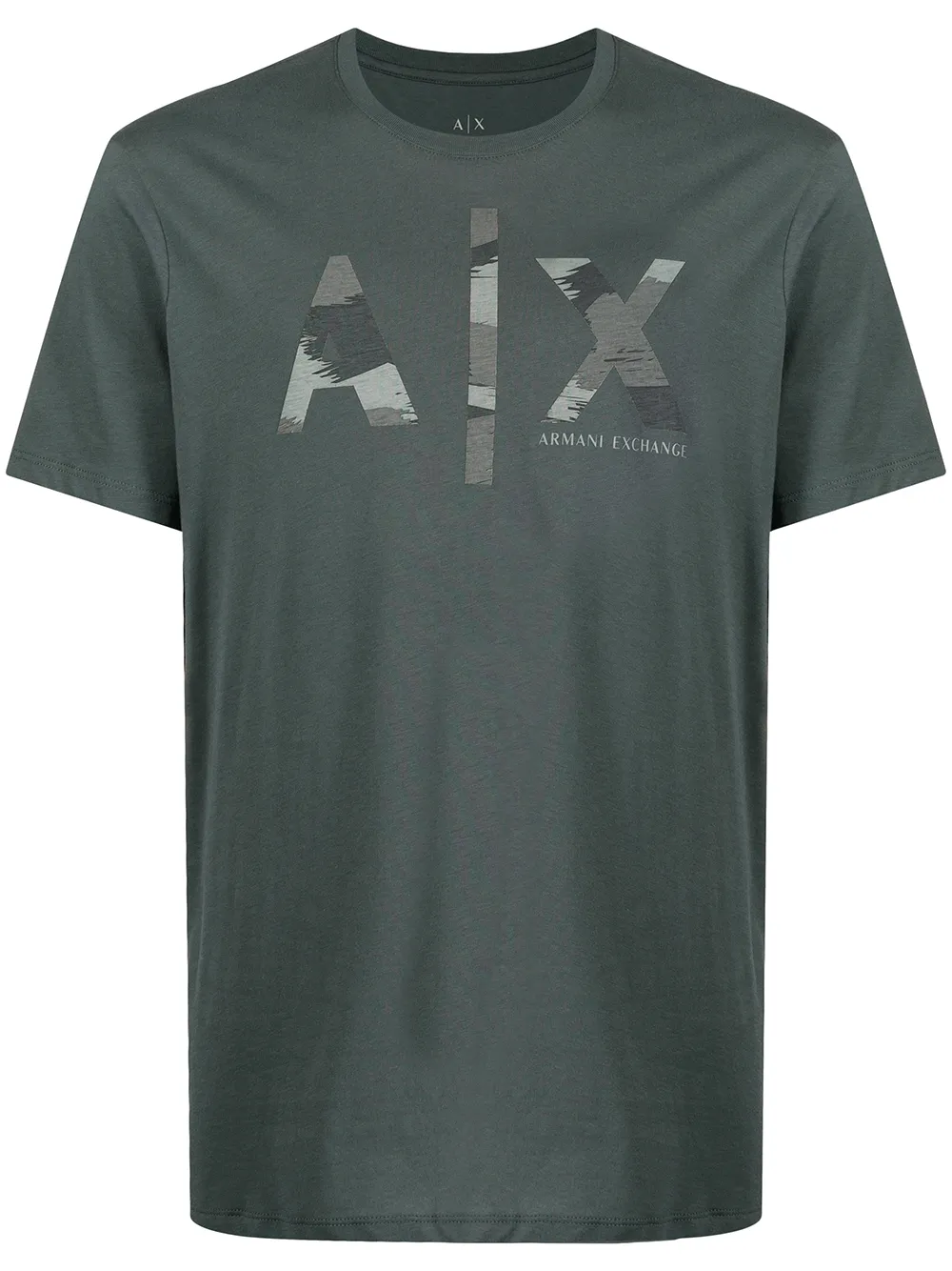 

Armani Exchange AX logo-print cotton T-shirt - Green