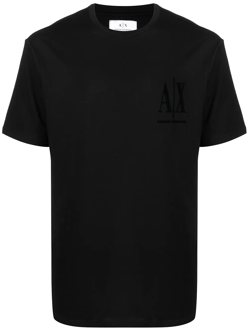 

Armani Exchange playera con logo estampado - Negro