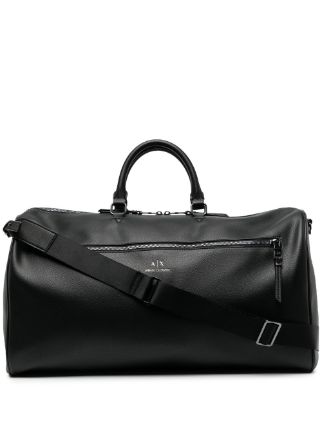 armani leather holdall