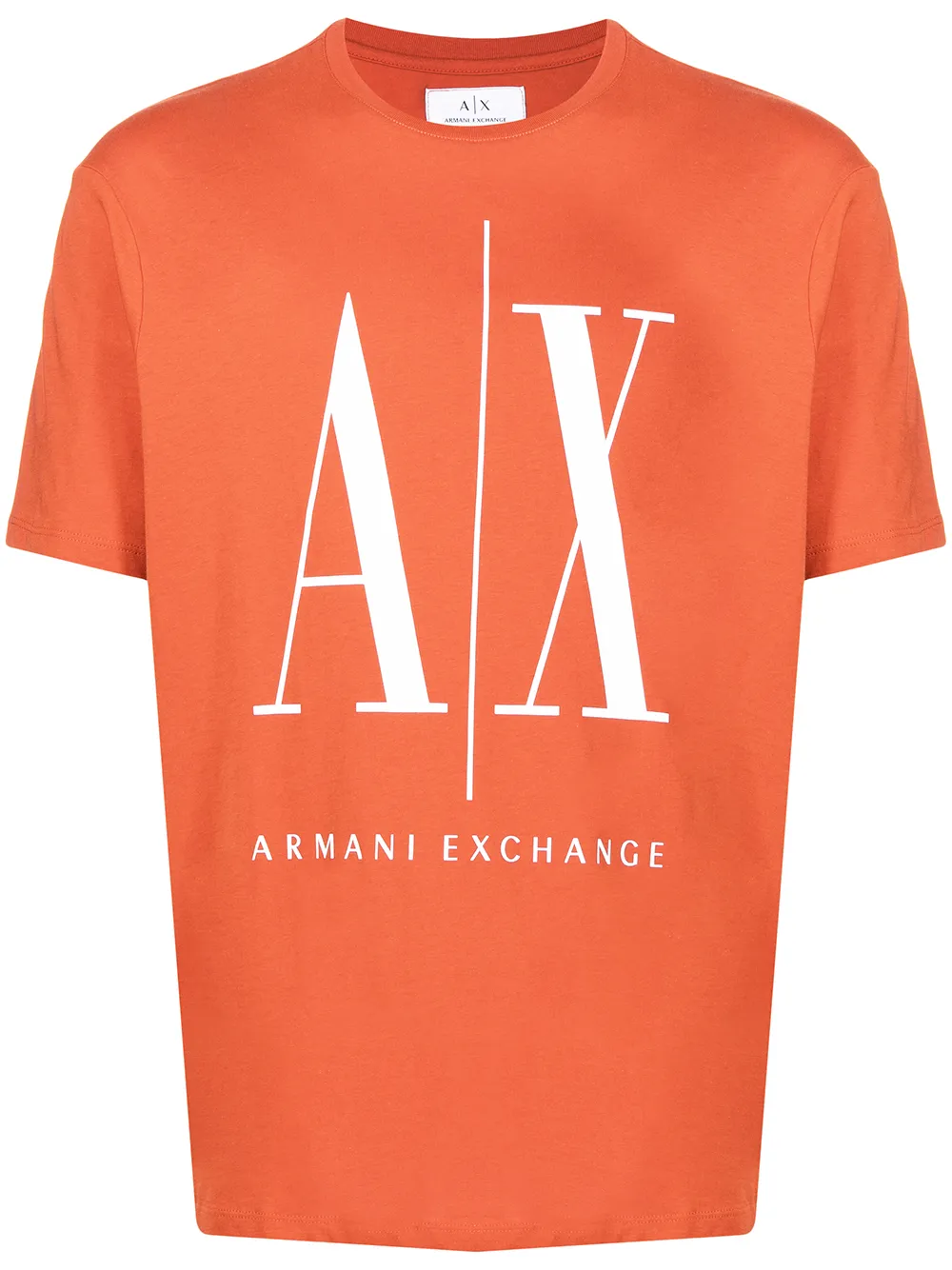 

Armani Exchange playera con logo estampado - Naranja