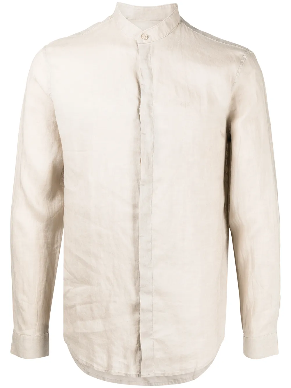 

Armani Exchange camisa con cuello mao - Neutro