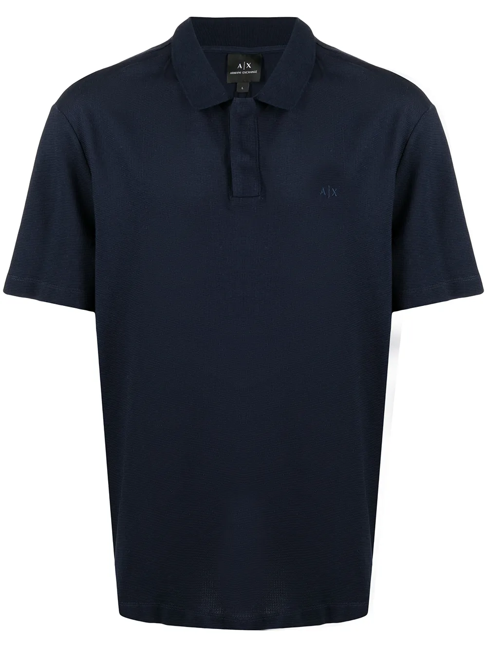 

Armani Exchange playera tipo polo de tejido - Azul