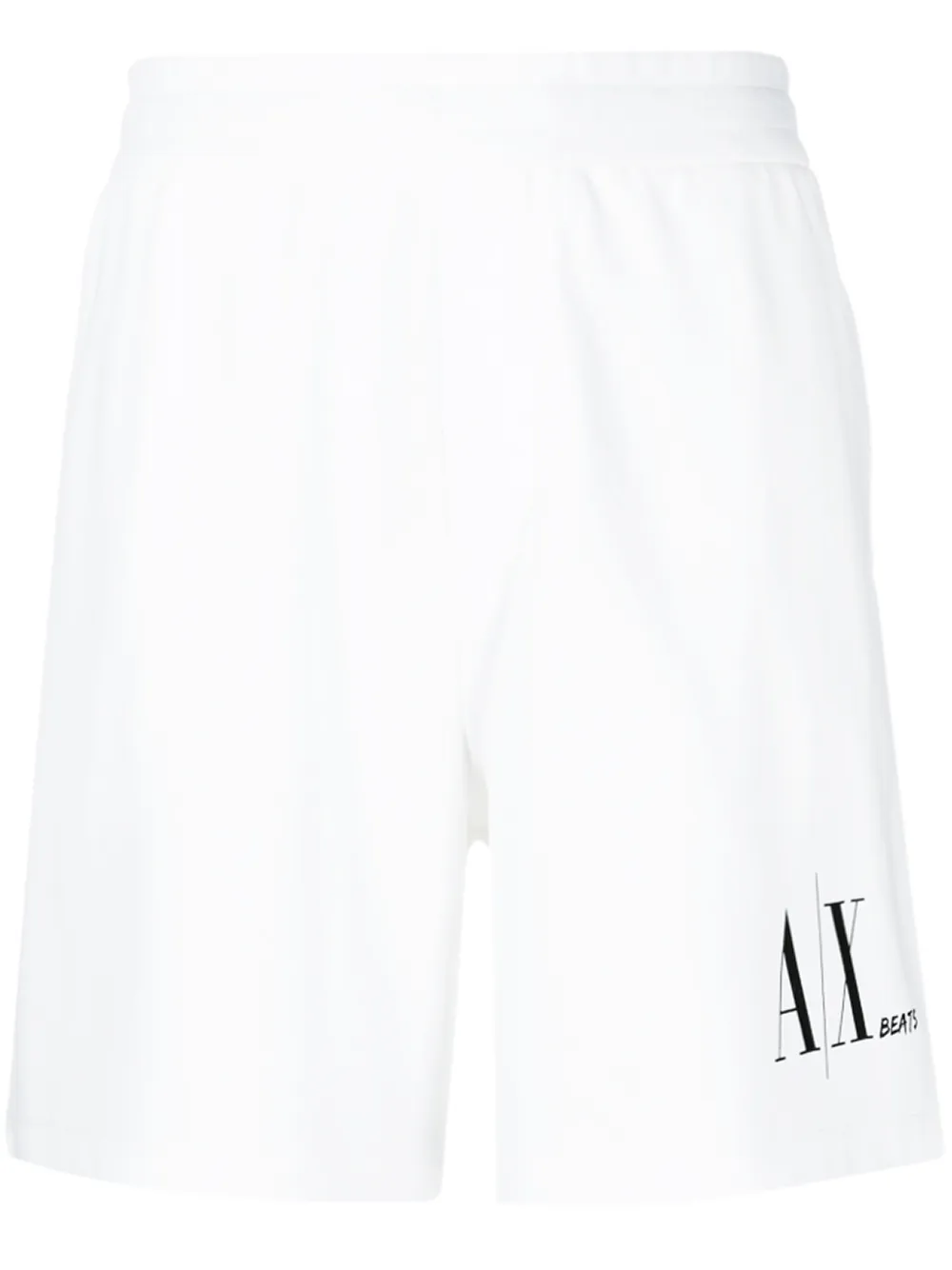 

Armani Exchange shorts con logo estampado - Blanco