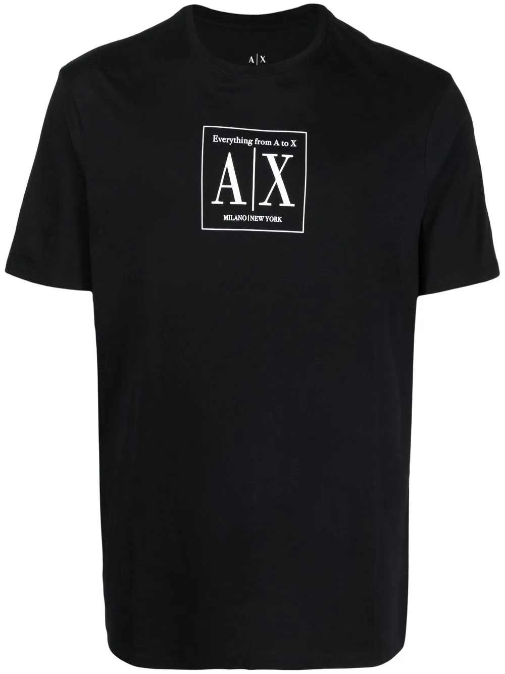 

Armani Exchange playera con logo estampado - Negro