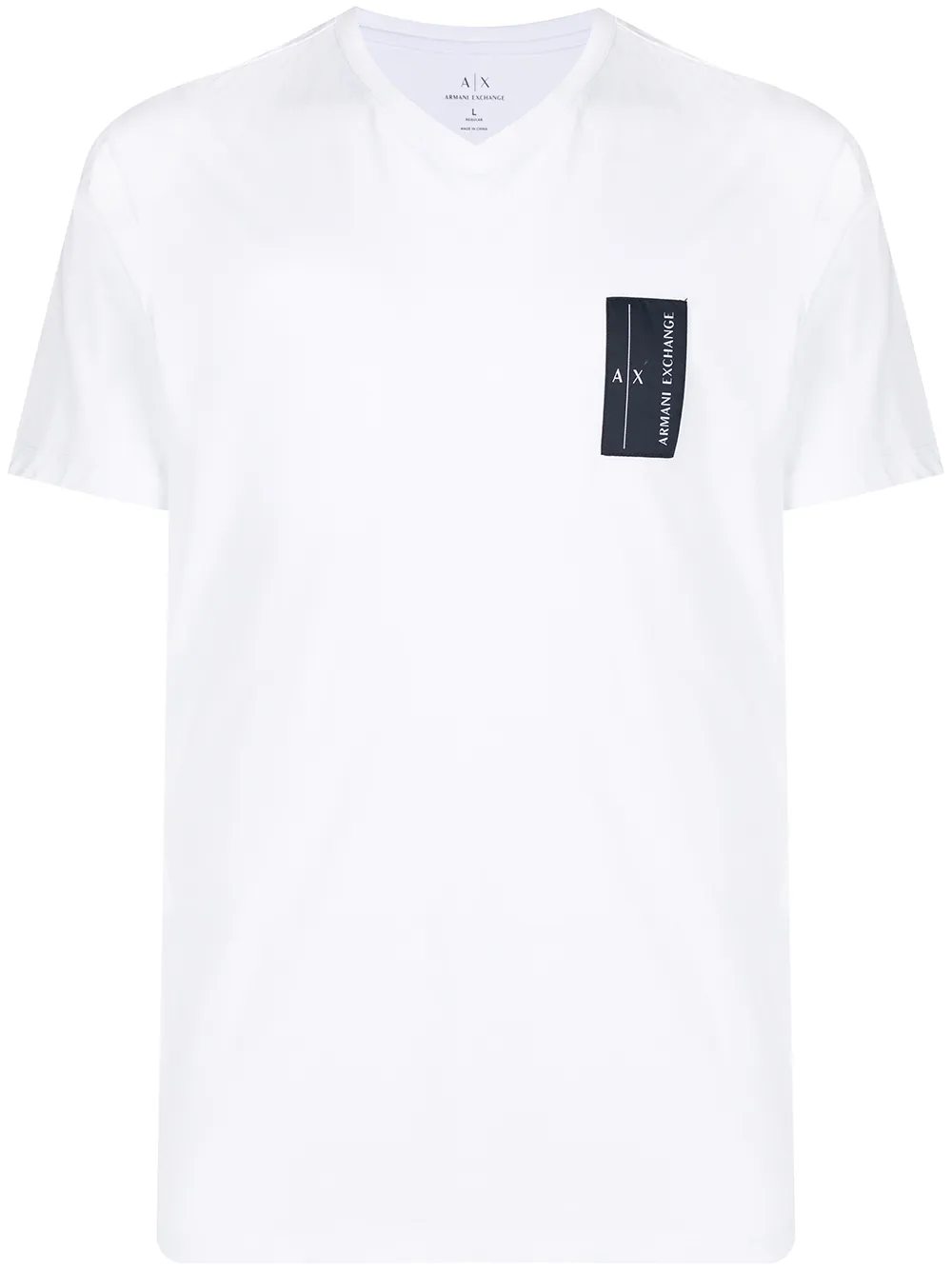 

Armani Exchange playera con parche del logo - Blanco