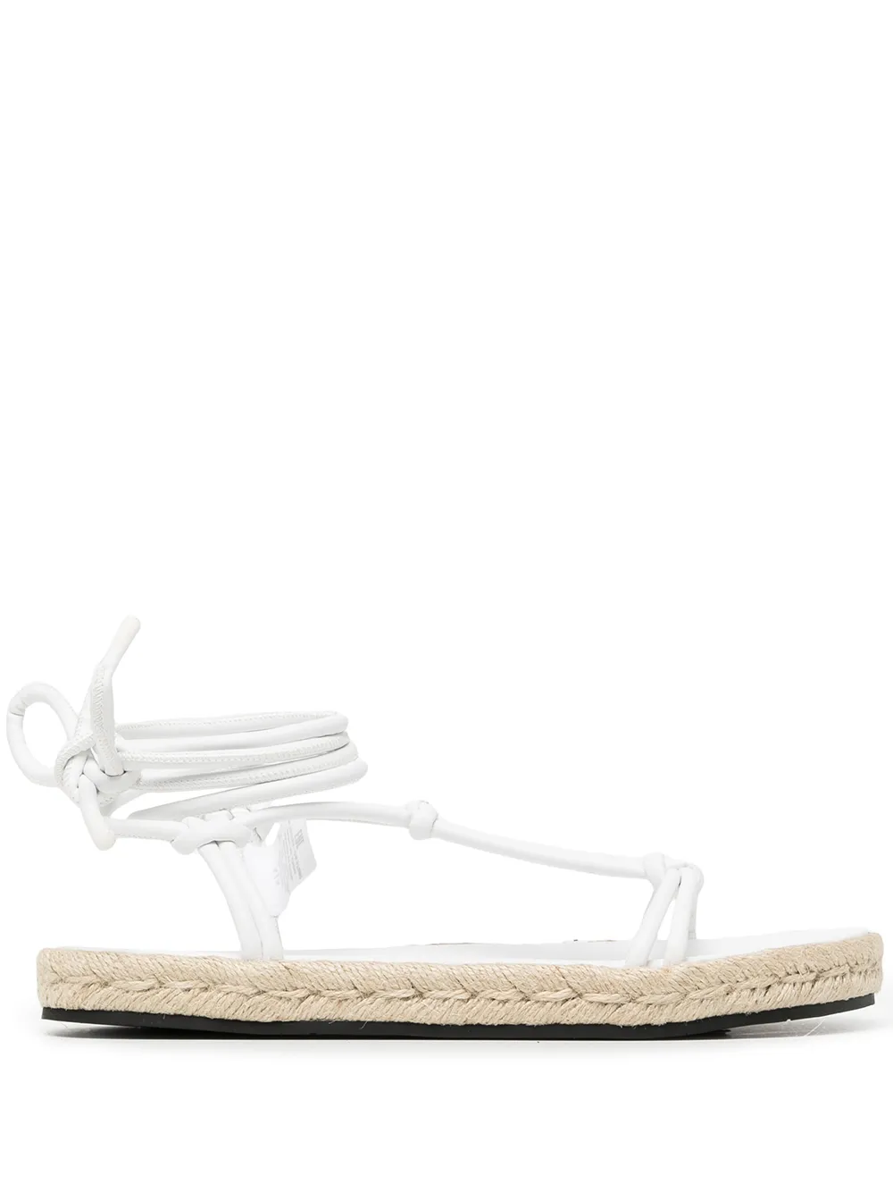 

Armani Exchange wraparound strappy sandals - White