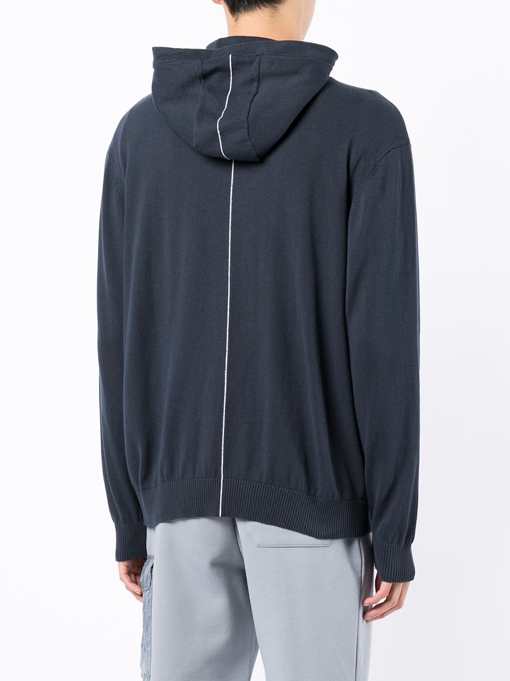 Armani Exchange logo-print zip-up Hoodie - Farfetch