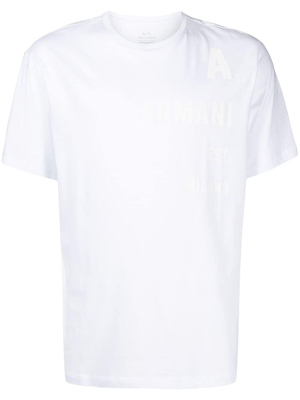 

Armani Exchange playera con logo en el pecho - Blanco