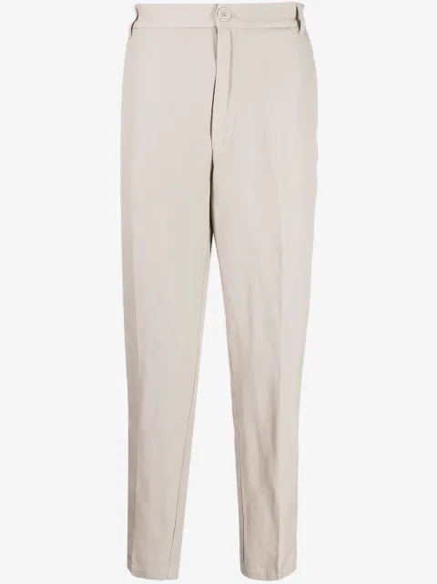 Armani Exchange tapered high-waist trousers