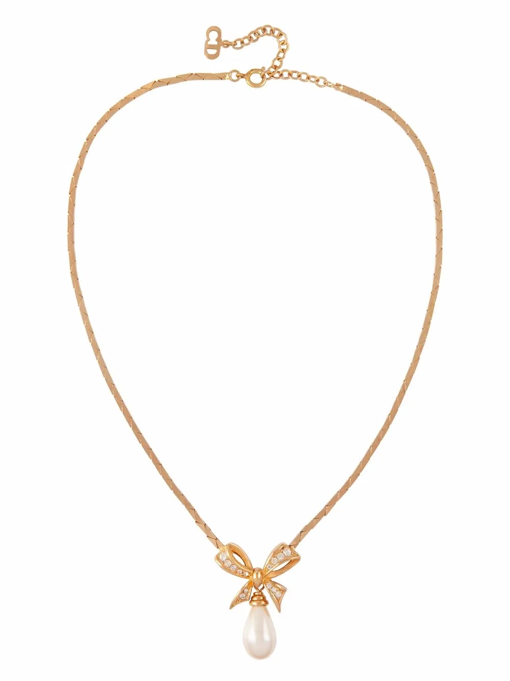 Christian Dior Pre-Owned 1980s pre-owned crystal-embellished necklace | Image 2