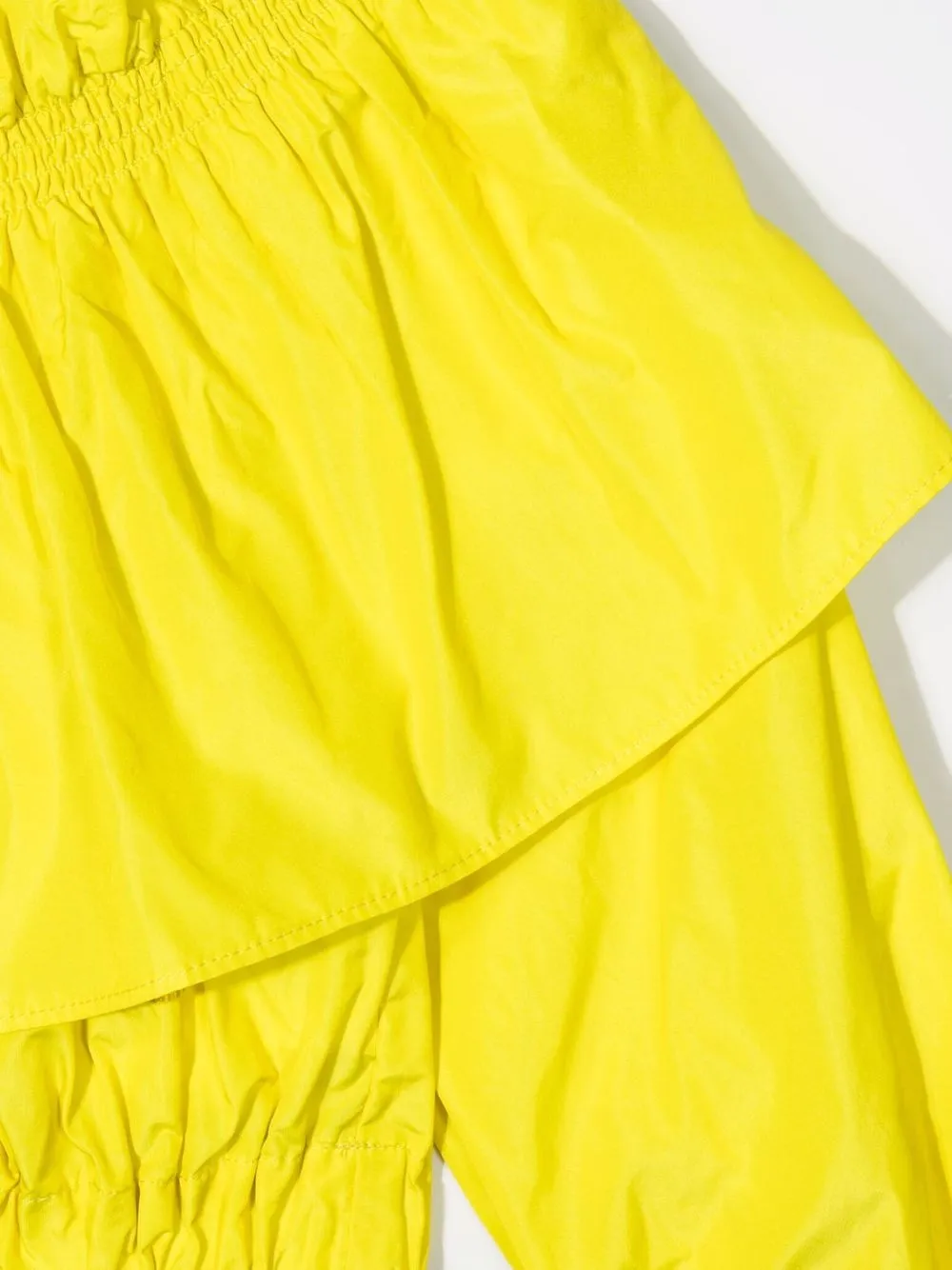  Msgm Kids Schulterfreie Cropped Bluse   Gelb 