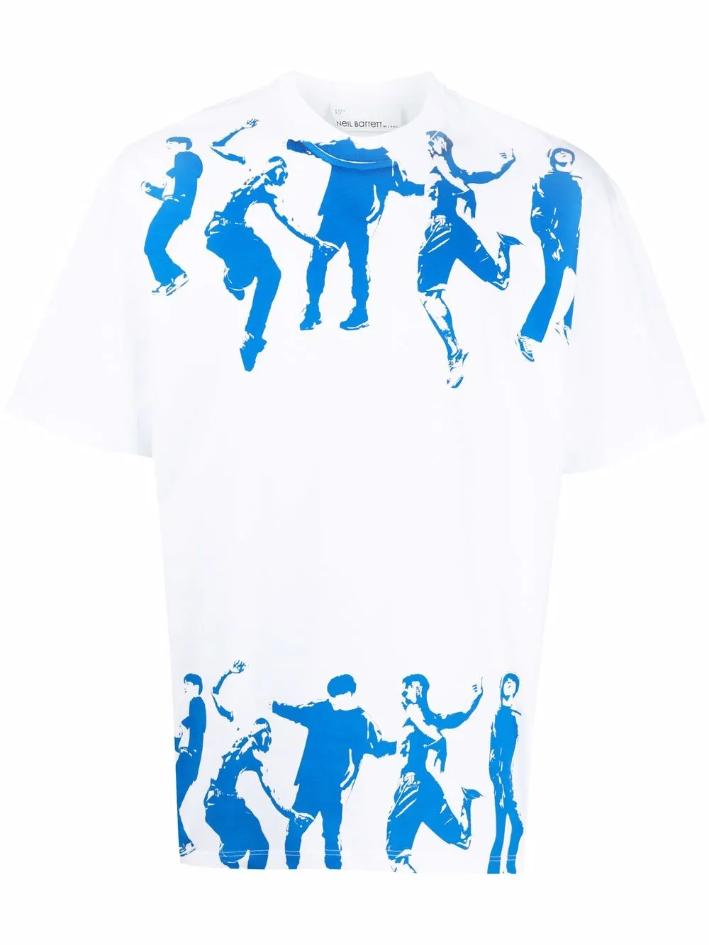 

Neil Barrett playera con estampado Dancers - Blanco