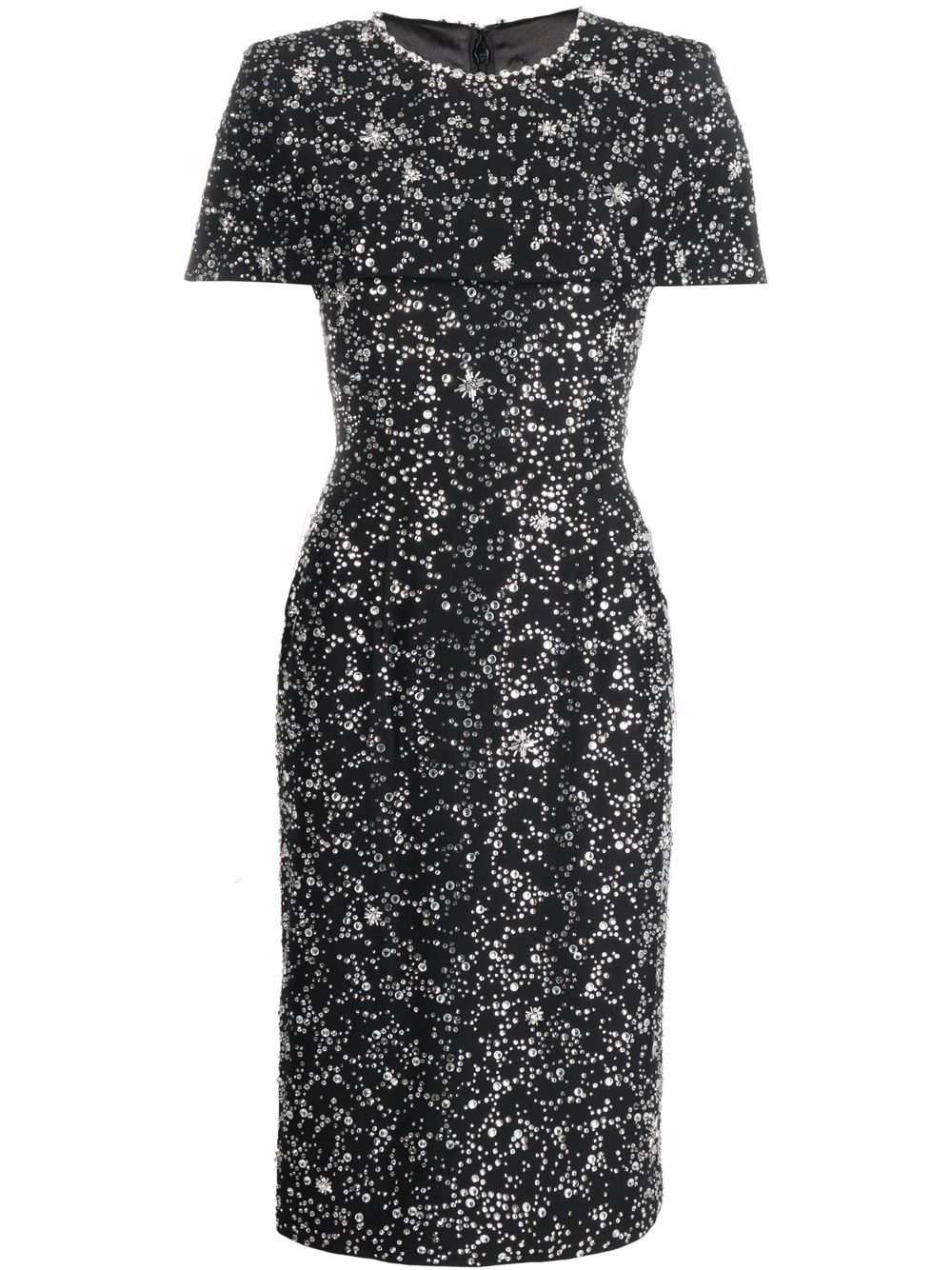 фото Jenny packham crystal-embellished midi dress