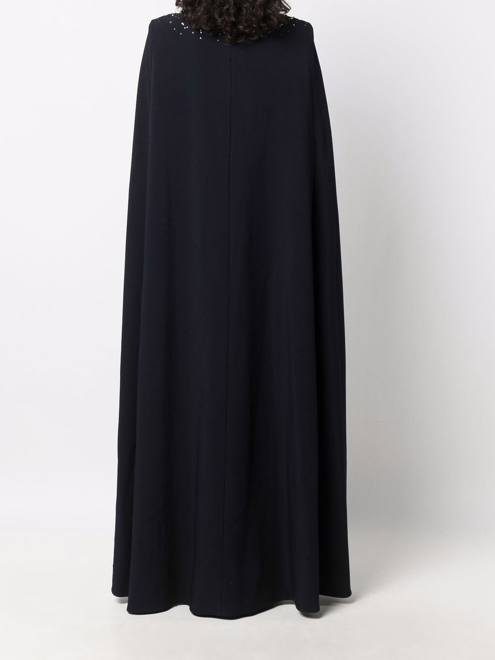 фото Jenny packham crystal-embellished cape gown