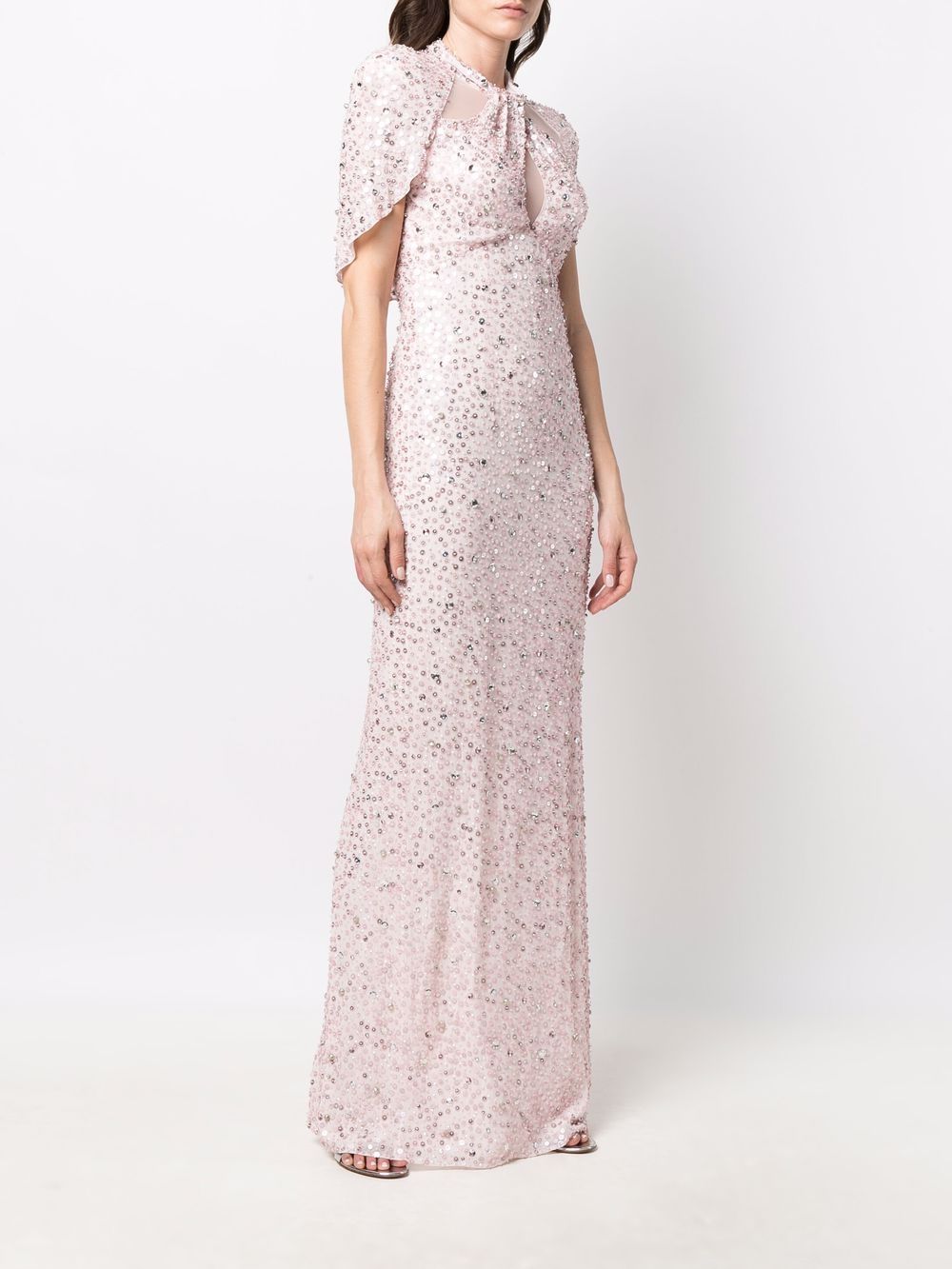 фото Jenny packham sequin-embellished cut-out gown