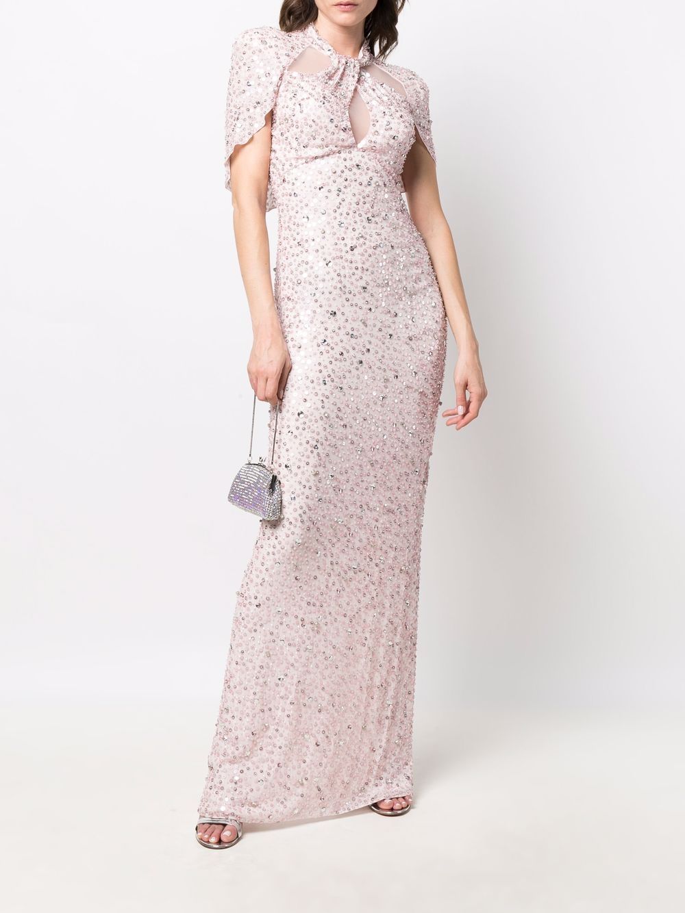 фото Jenny packham sequin-embellished cut-out gown