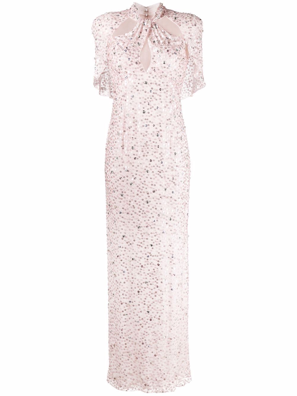 фото Jenny packham sequin-embellished cut-out gown