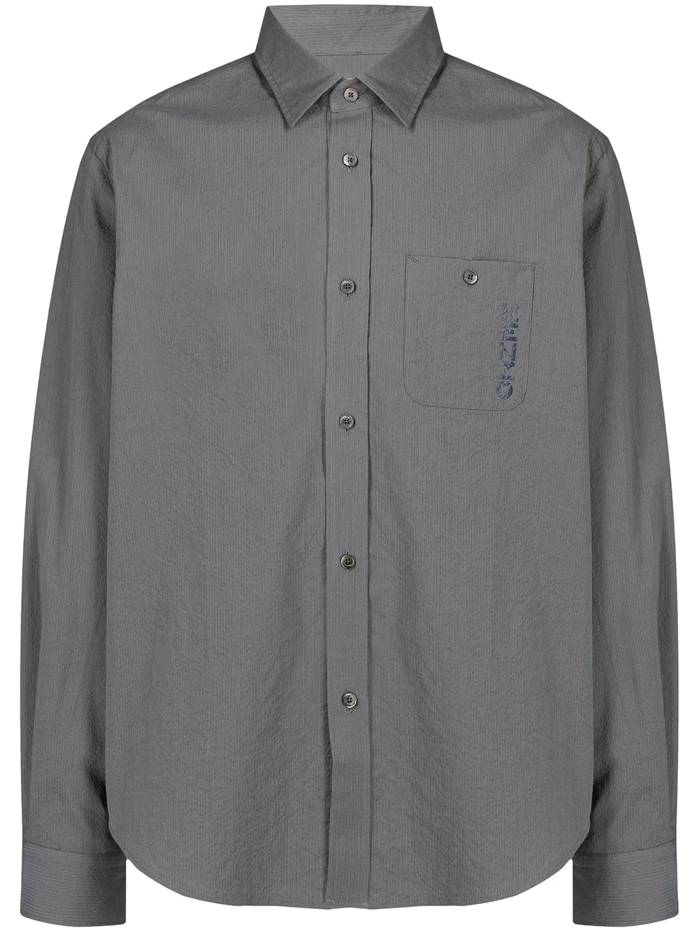 

Kenzo camisa texturizada - Gris