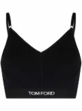 TOM FORD logo underband bralette - Black