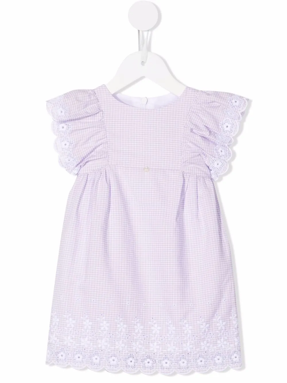 

Tartine Et Chocolat check-print ruffle dress - Purple