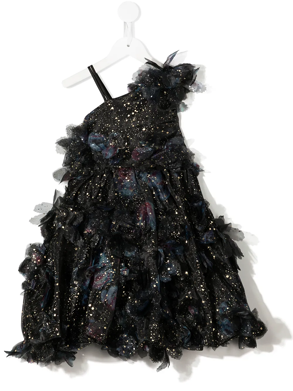 

MARCHESA NOTTE MINI Vera asymmetric midi dress - Black
