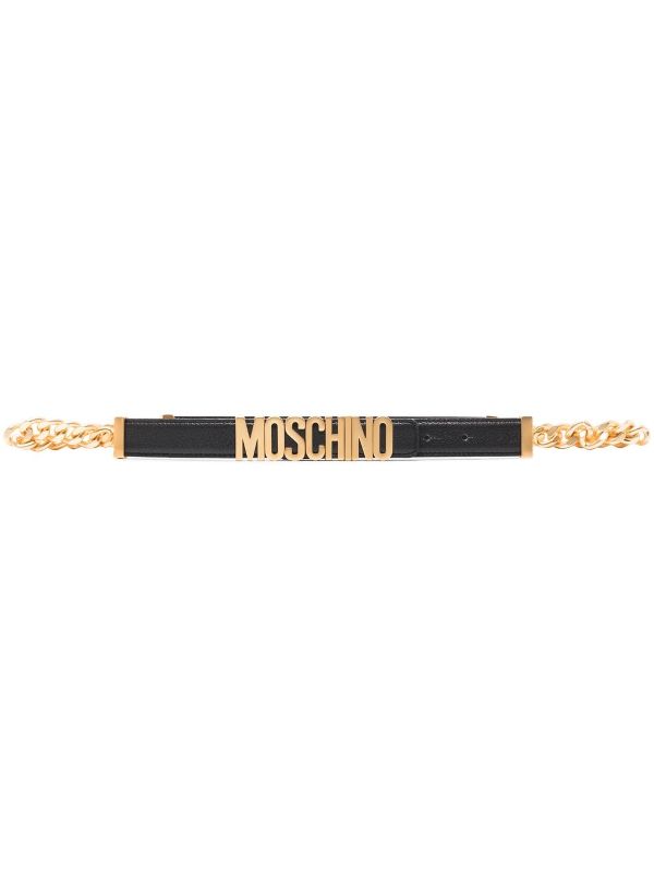 moschino chain belt