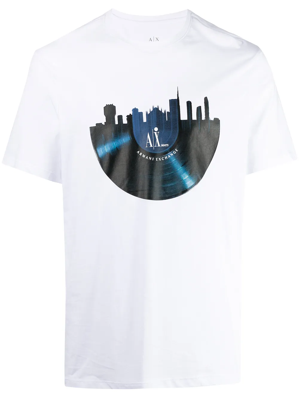 

Armani Exchange graphic logo-print T-shirt - White