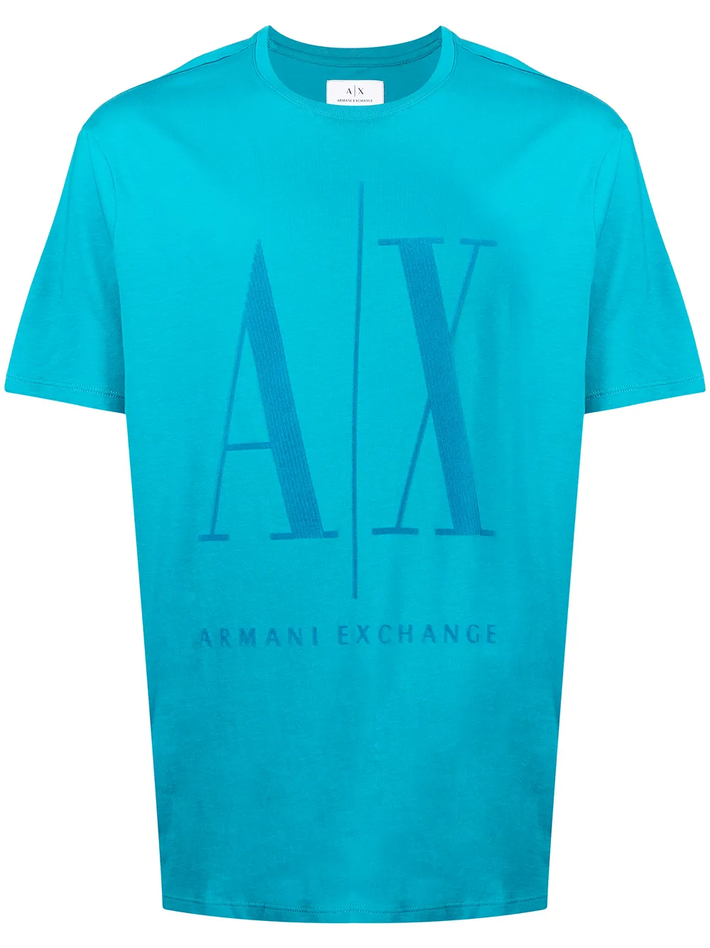 

Armani Exchange playera con logo estampado - Azul