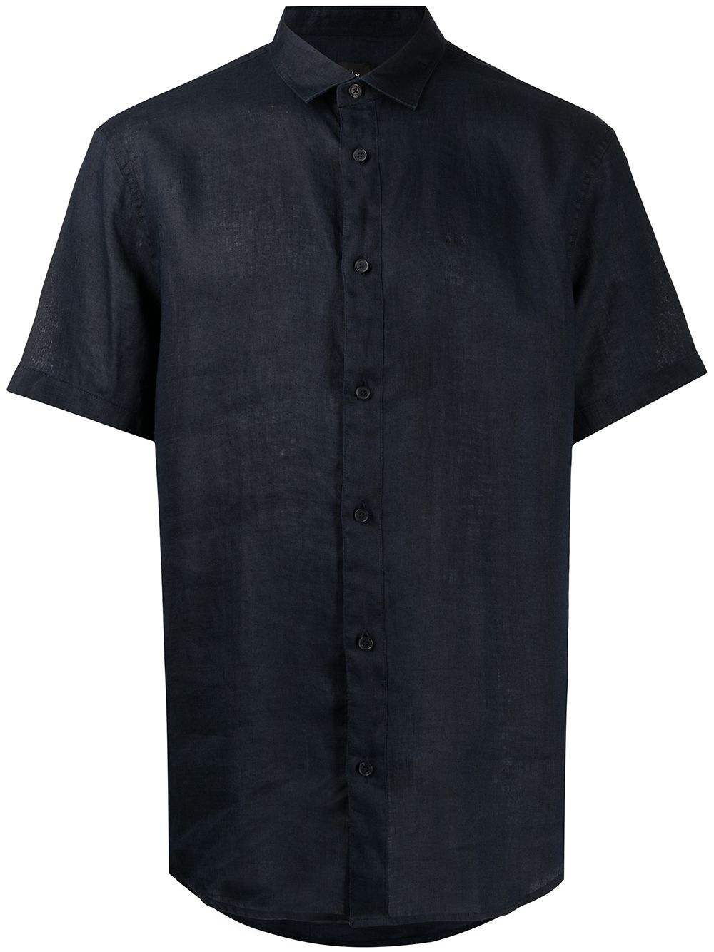 Shop Armani Exchange short-sleeved cotton shirt with Express Delivery ...